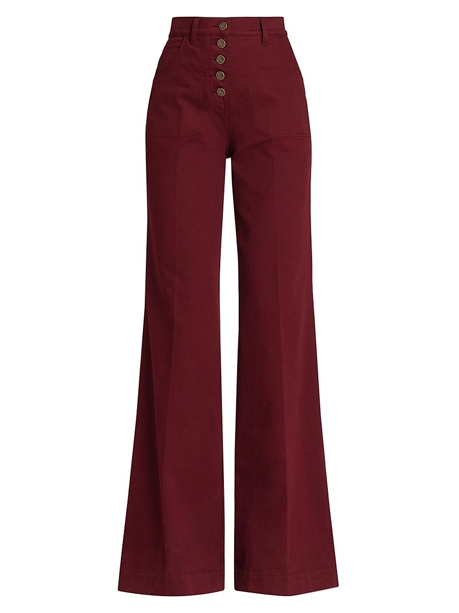 Women's Wide-Leg Jeans - Melanzana Scurissimo - Size 33