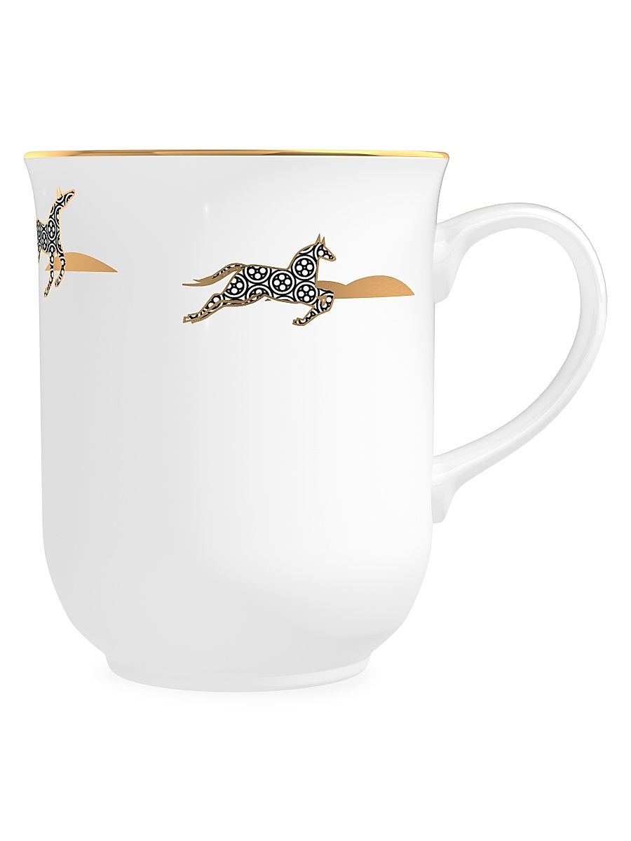 Women's Cuirs Nomades Mint Scented Porcelain Coffee Mug Candle