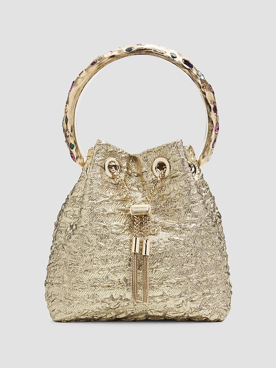Women's Bon Bon Drawstring Top Handle Bag - Gold Multi Gold