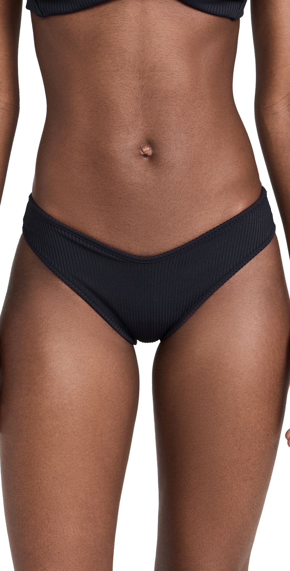 Montce Lulu Bikini Bottoms Black Rib M