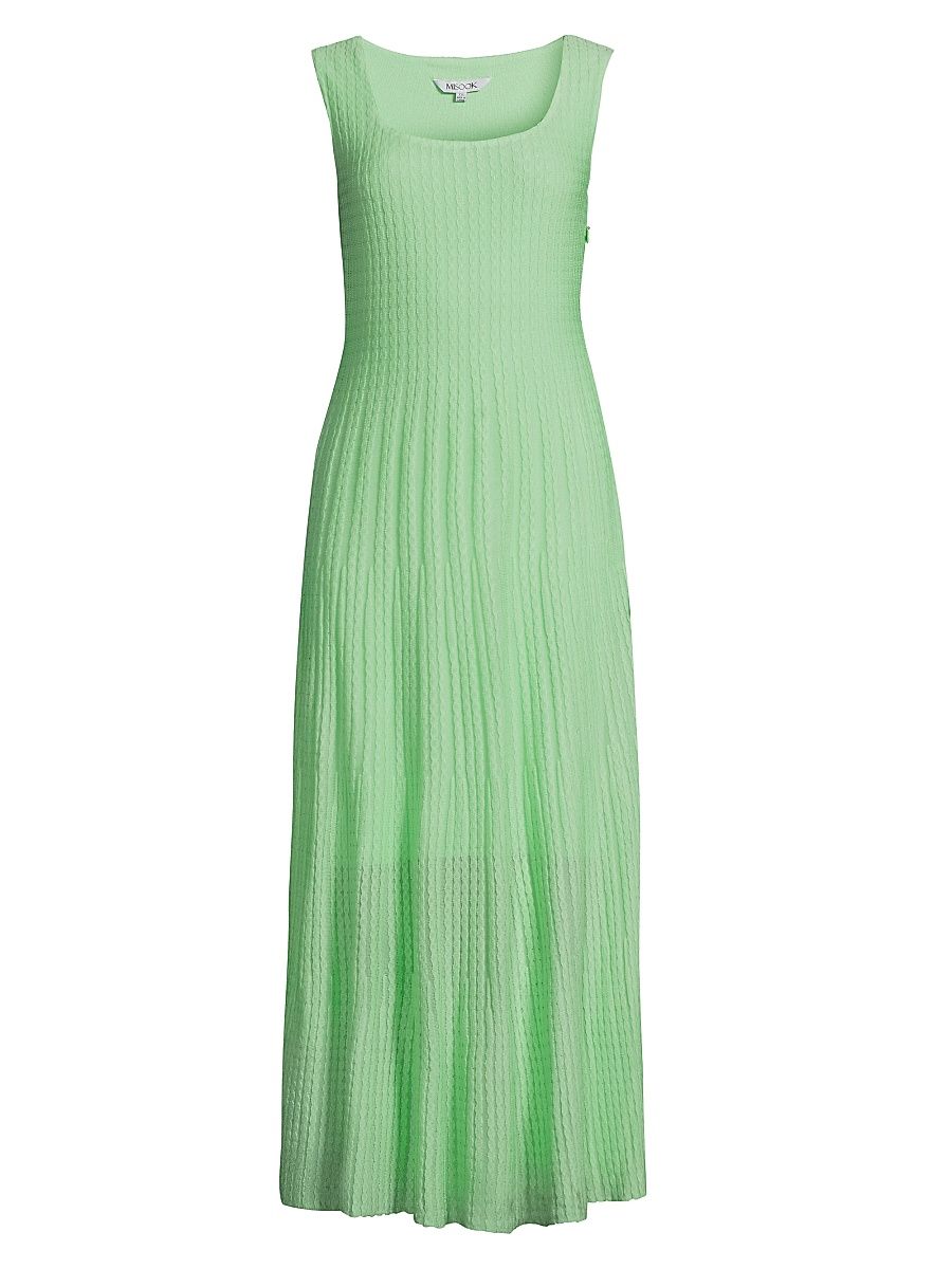 Women's Knit Midi-Dress - Paradise Green - Size XL