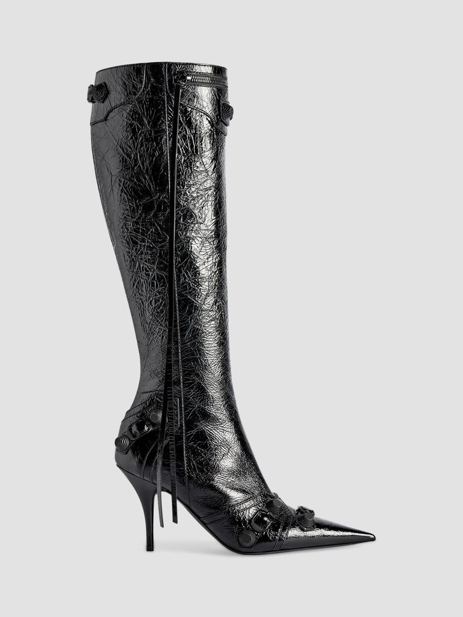 Balenciaga Women's Cagole 90MM Boots - Black - Size 7