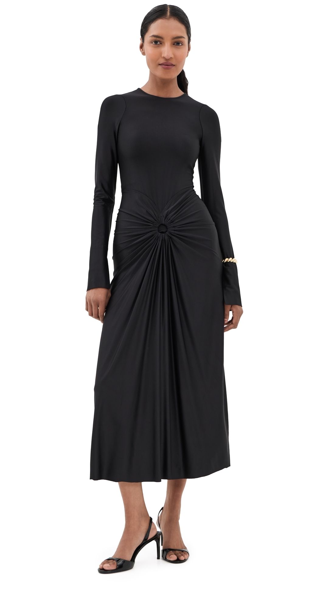 Victoria Beckham Frances Midi Dress Black 8