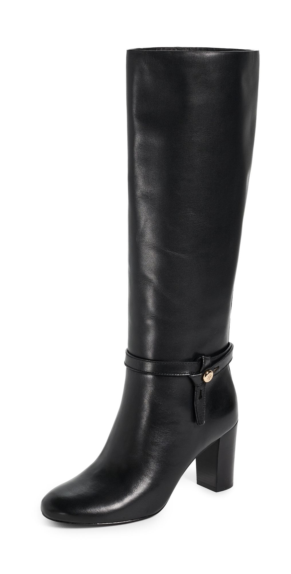 Tory Burch Romy Leather Boots Perfect Black 7.5