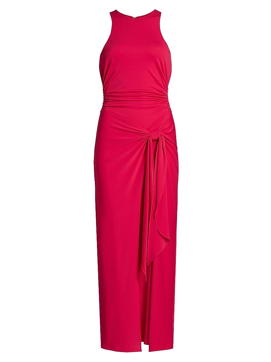 Women's Andie Knotted Knit Maxi Dress - Camilla Red - Size 14