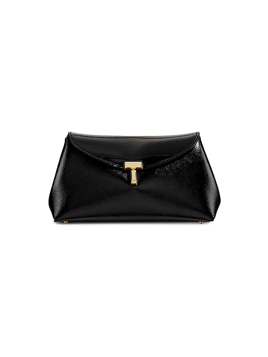 Women's Mini T-Lock Naplack Clutch - Red