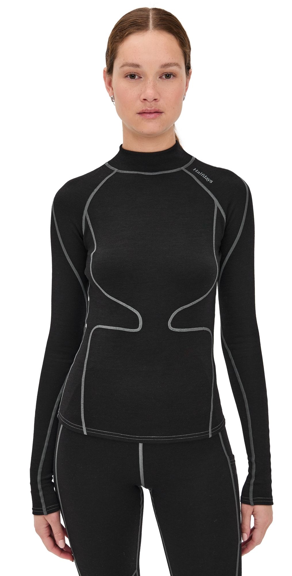 Halfdays Fay Merino Top Black L