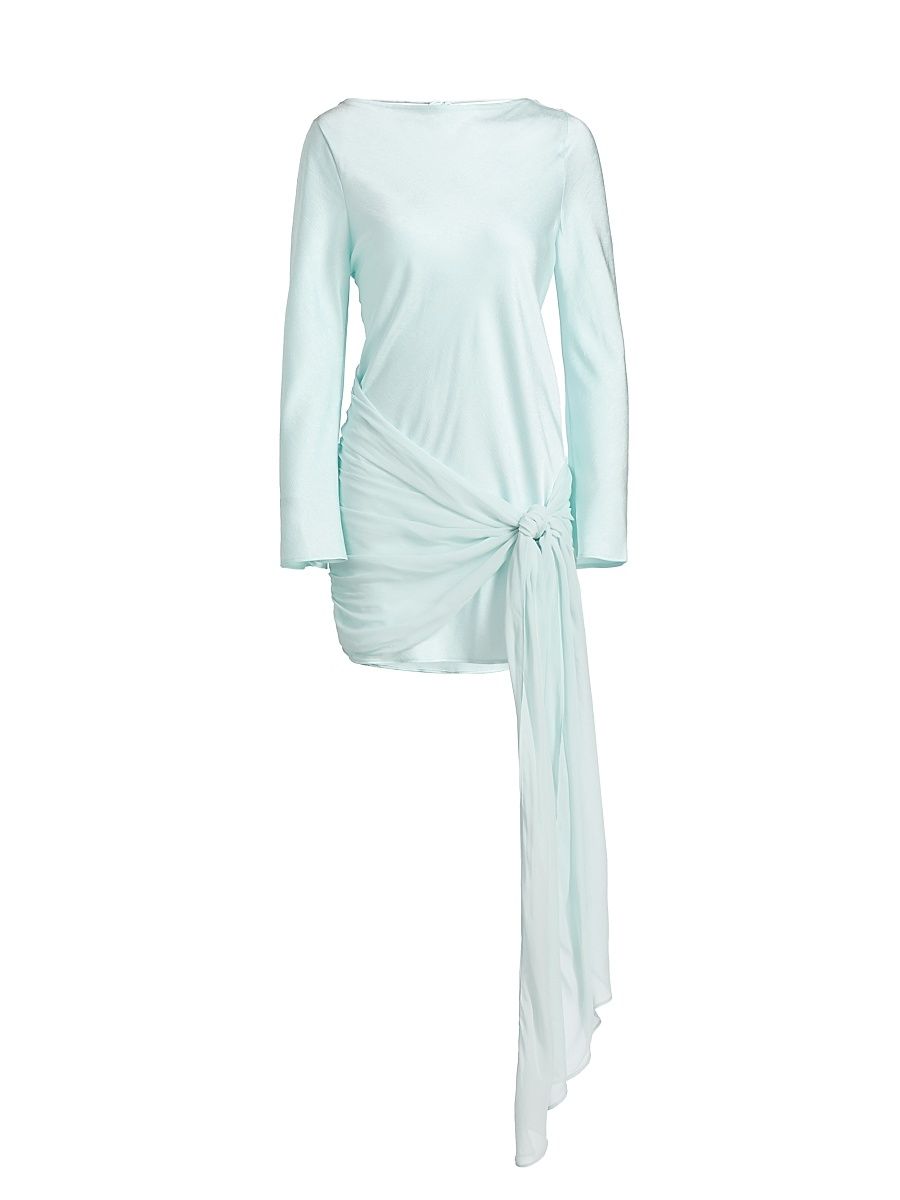 Women's Farrah Long-Sleeve Minidress - Adriatic - Size 12