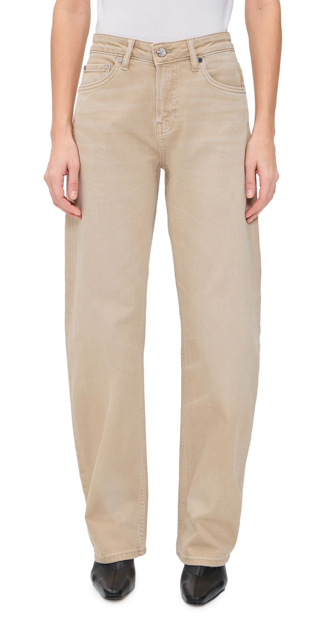 EB Denim Alida Loose Bowed Jeans Desert Sand 32