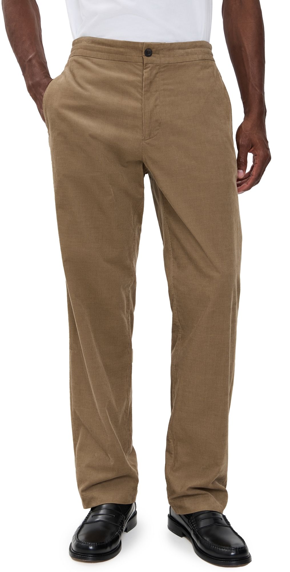 Vince Louie Corduroy Elastic Waist Pants Teton L