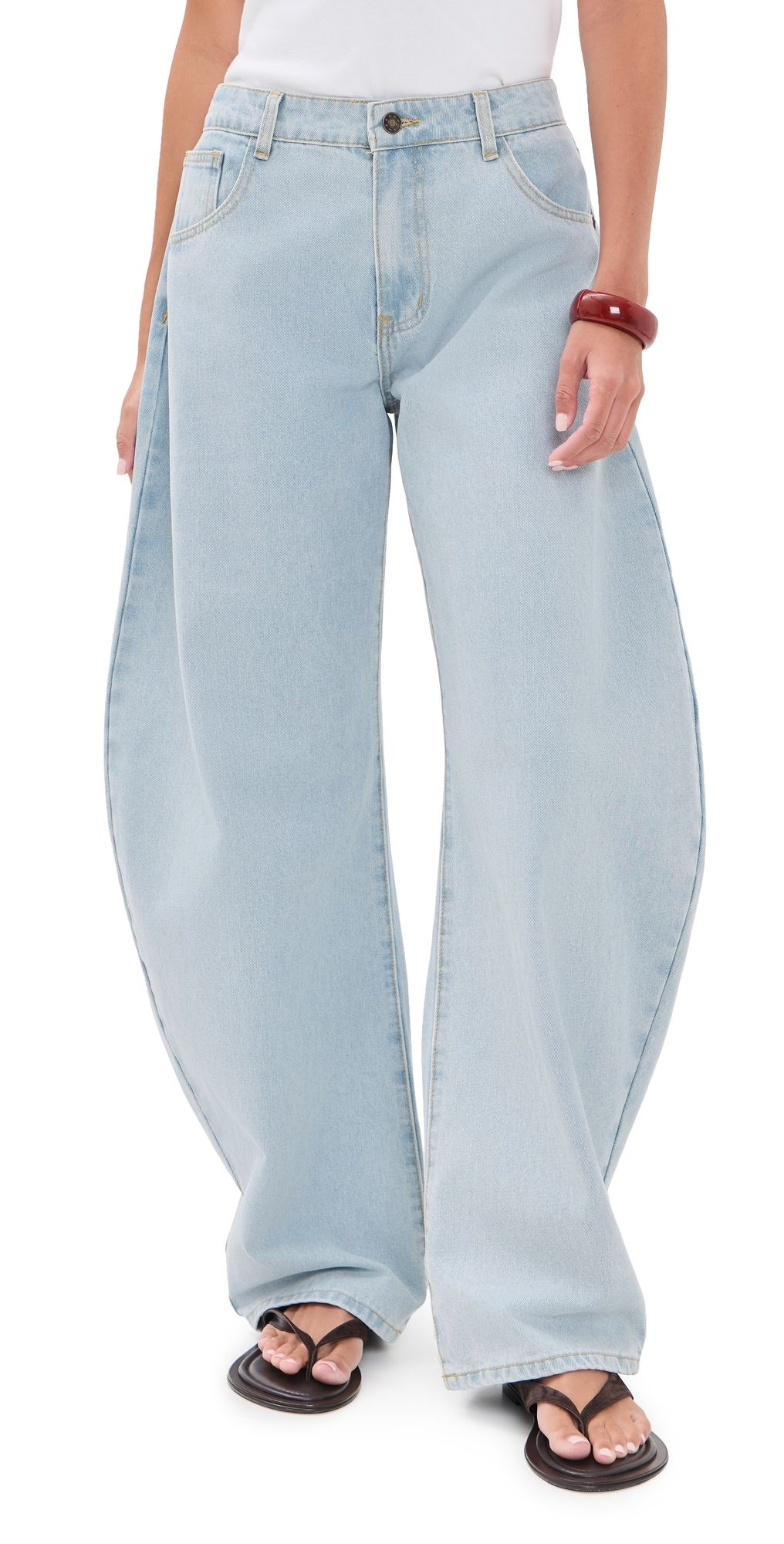 Lioness Horseshoe Jeans Light Denim XS
