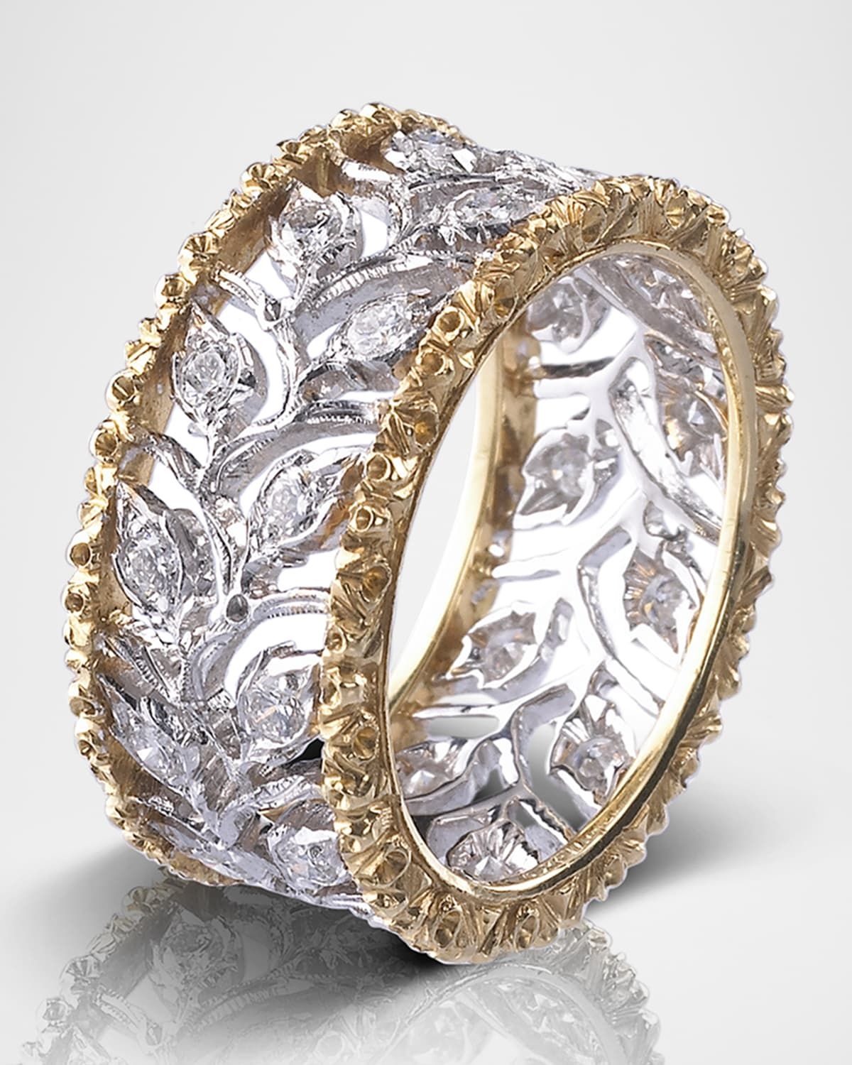 Ramage Eternelle Diamond Leaf Ring, Size 6.5