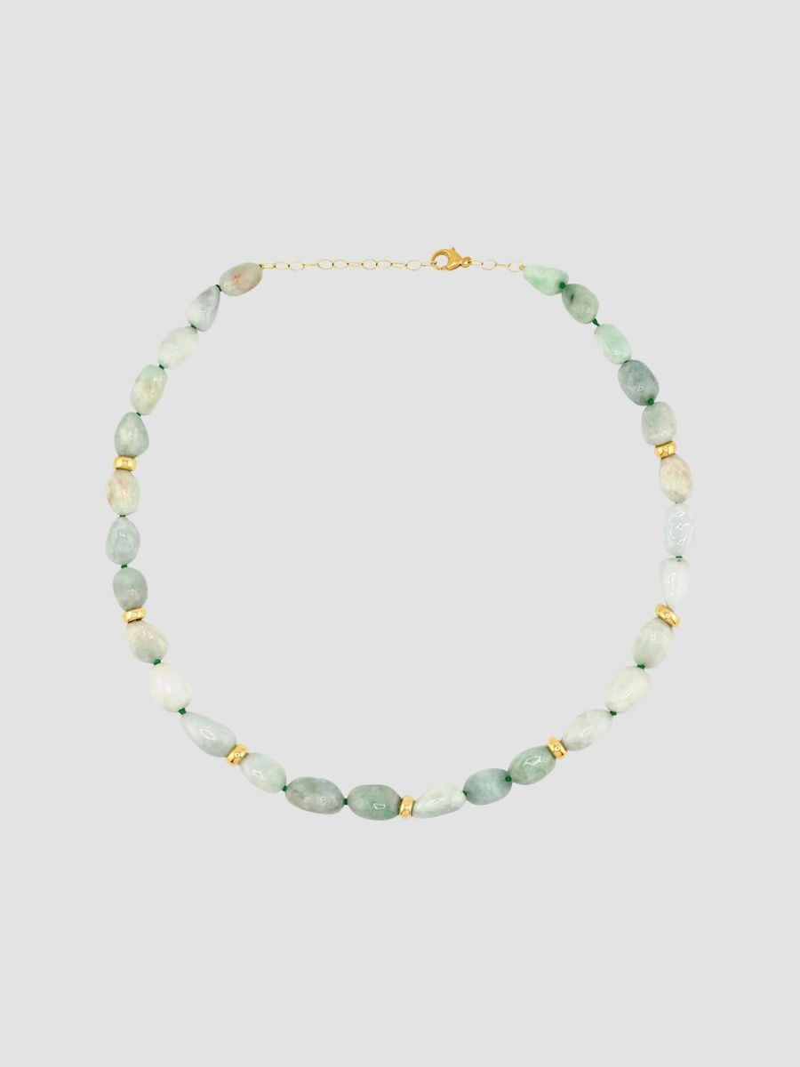 Jia Jia Women's 14K Yellow Gold & Jade Beaded Necklace - Gold