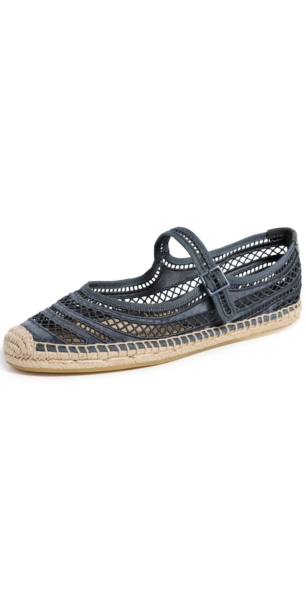 Tory Burch Open Weave Mary Jane Espadrilles Bluestone 9