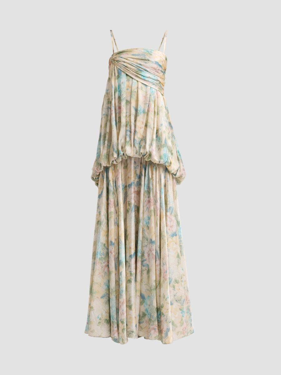 Zimmermann Women's Clash Billow Maxi Dress - Washed Floral - Size 2