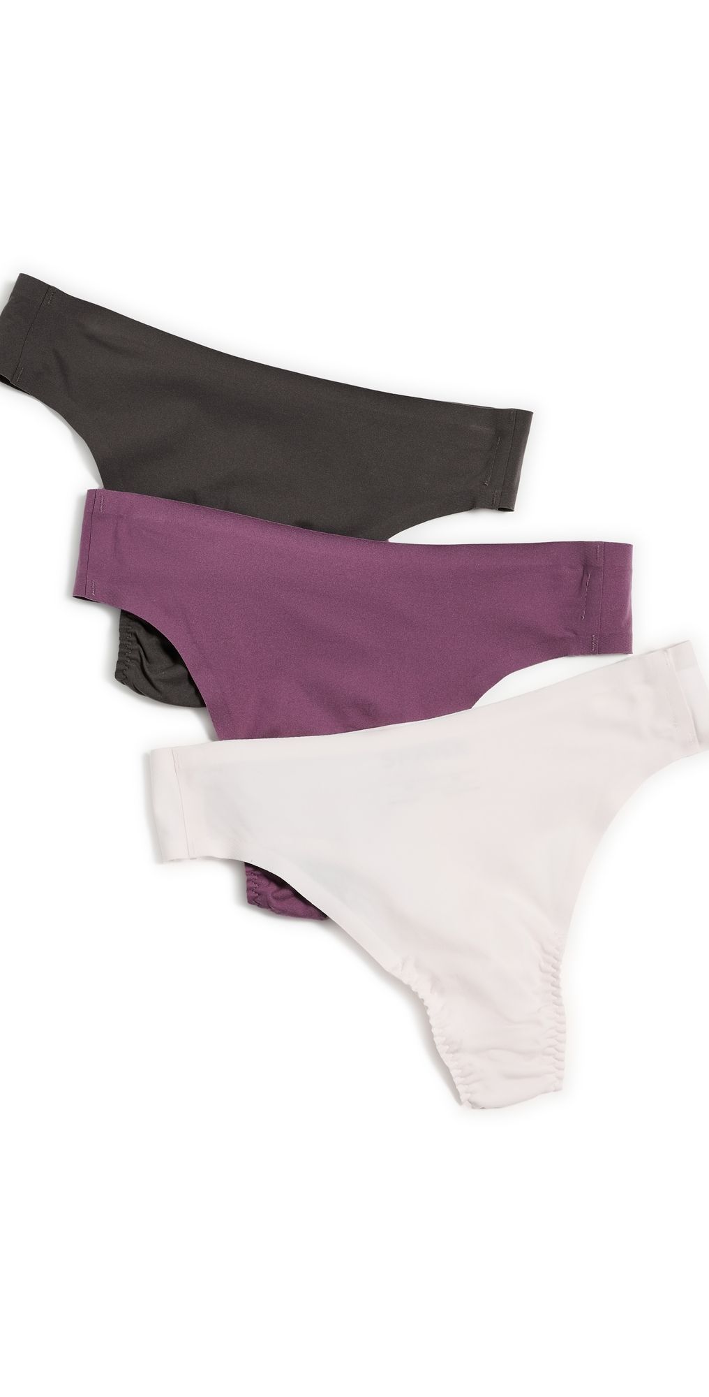 SPANX SPANXsmooth Fit-To-You Thongs 3-Pack Box PN/RS BD/DK CA One Size