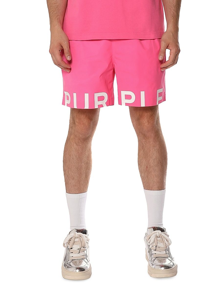 Men's All Round Logo Shorts - Pink - Size XXL