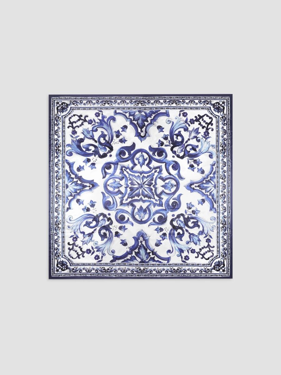 Dolce & Gabbana Blue Mediterraneo Fitted Sheet - Blue Mediterraneo - Size King
