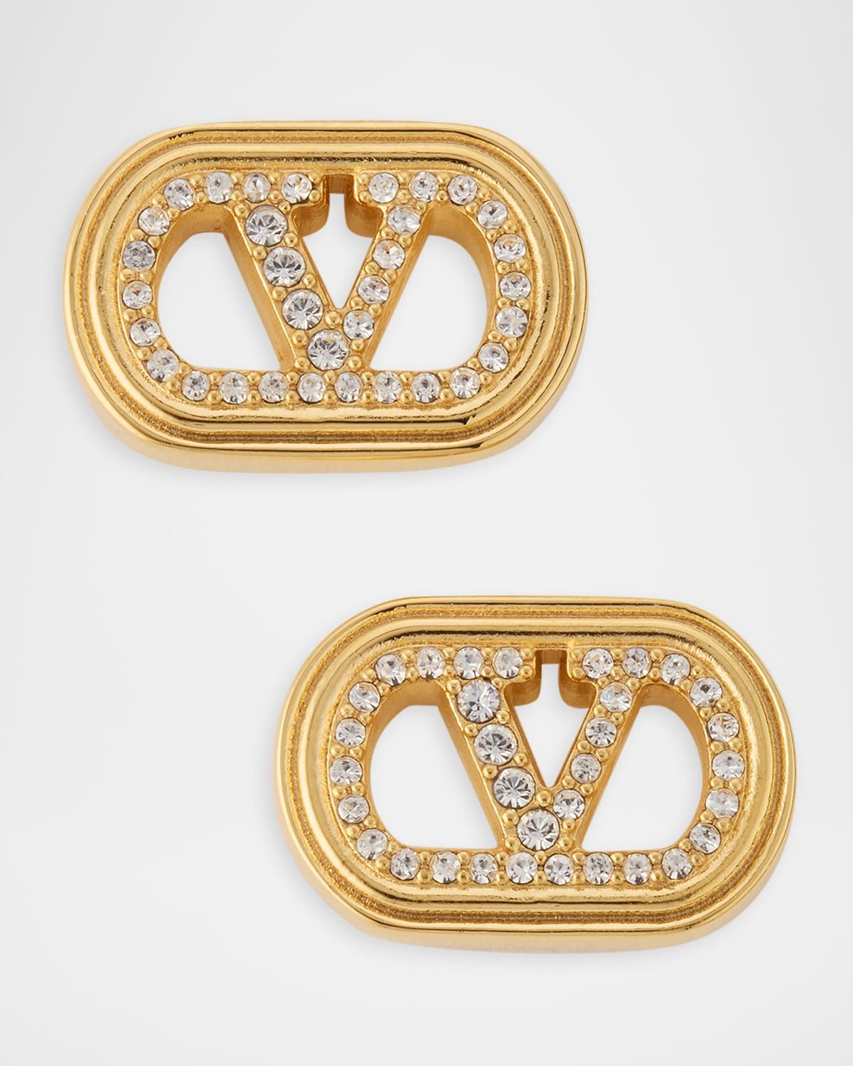 Crystal Ovalette Stud Earrings