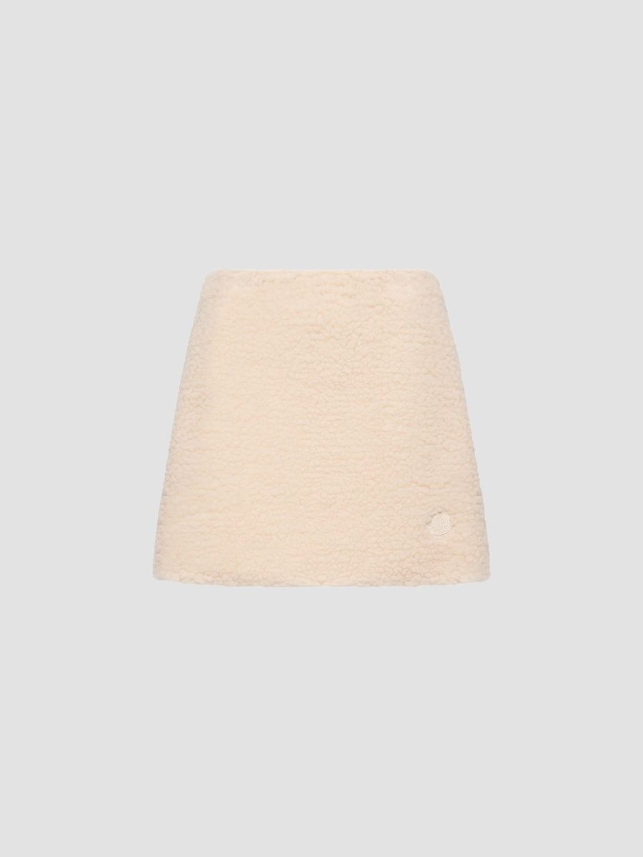 Moncler Women's Teddy Mini Skirt - Ivory - Size 10