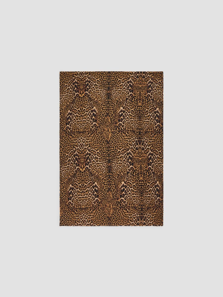 Sofia Cashmere Women's Leopard-Print Cashmere Wrap - Camel Multi