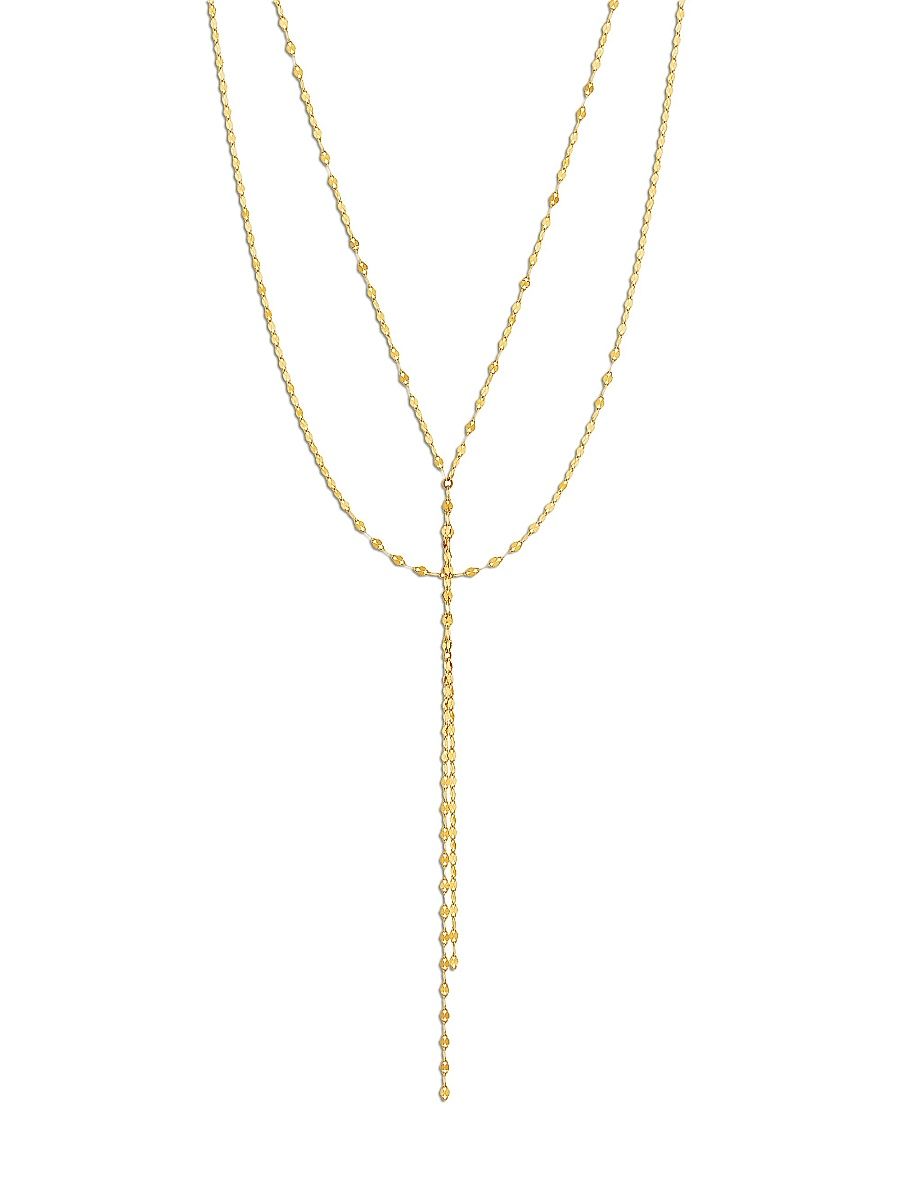 Women's Blake 14K Yellow Gold Lariat Necklace - Gold