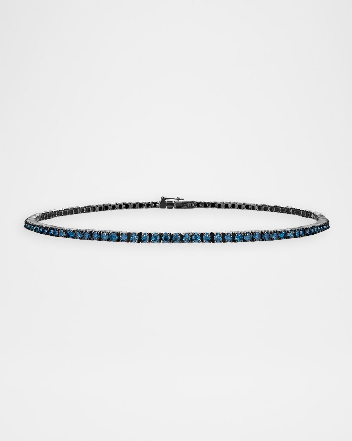Denim Blue Diamond Tennis Bracelet