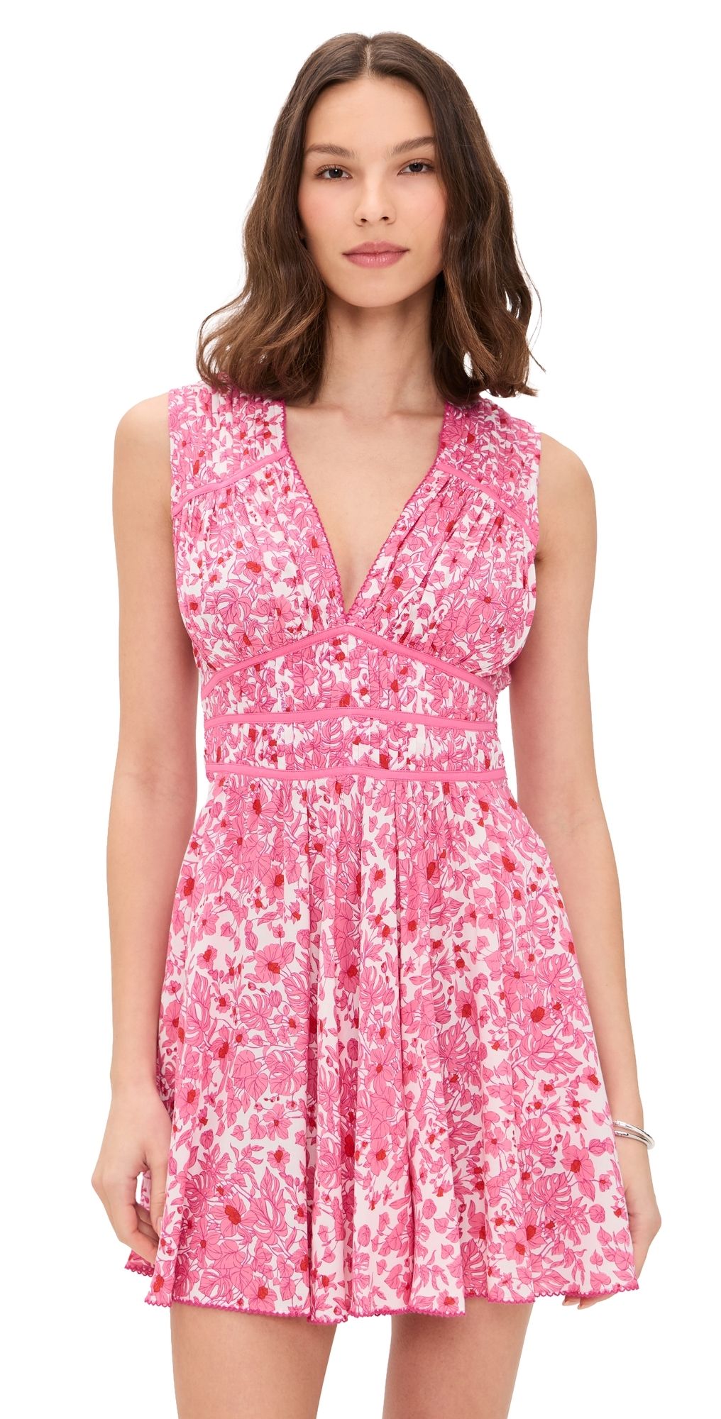 Poupette St Barth Ciao Mini Dress Pink Aquaflora XS