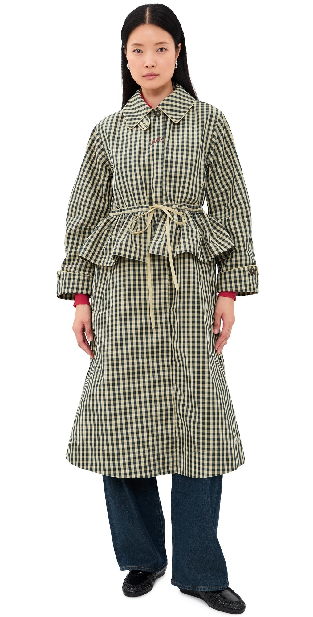 Damson Madder Myrtle Trench Coat Navy 14