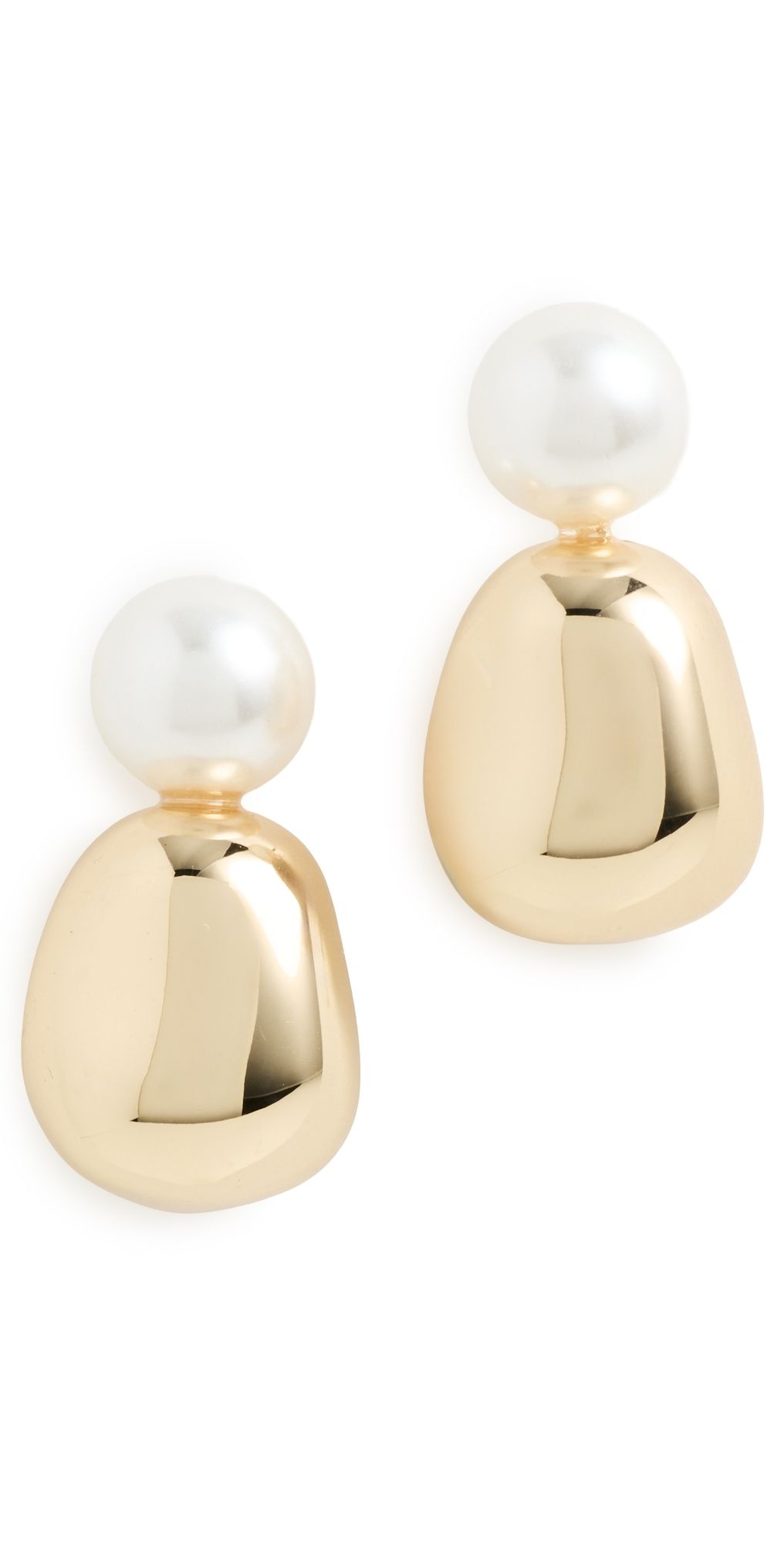 Lele Sadoughi Pebble Stud Earrings Gold One Size