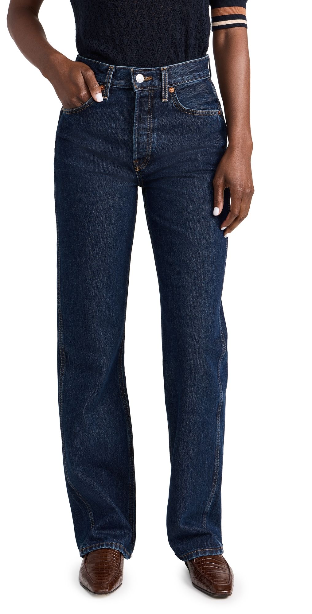 RE/DONE 90s High Rise Loose Jeans Heritage Rinse 26