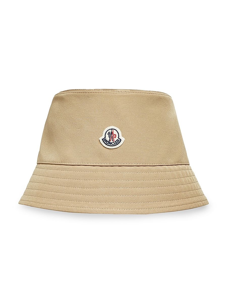 Moncler Women's Hat in Micro Cotton - Beige - Size Large