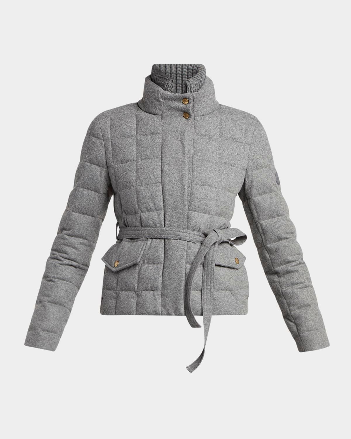 Bussettes Belted Short Down Jacket