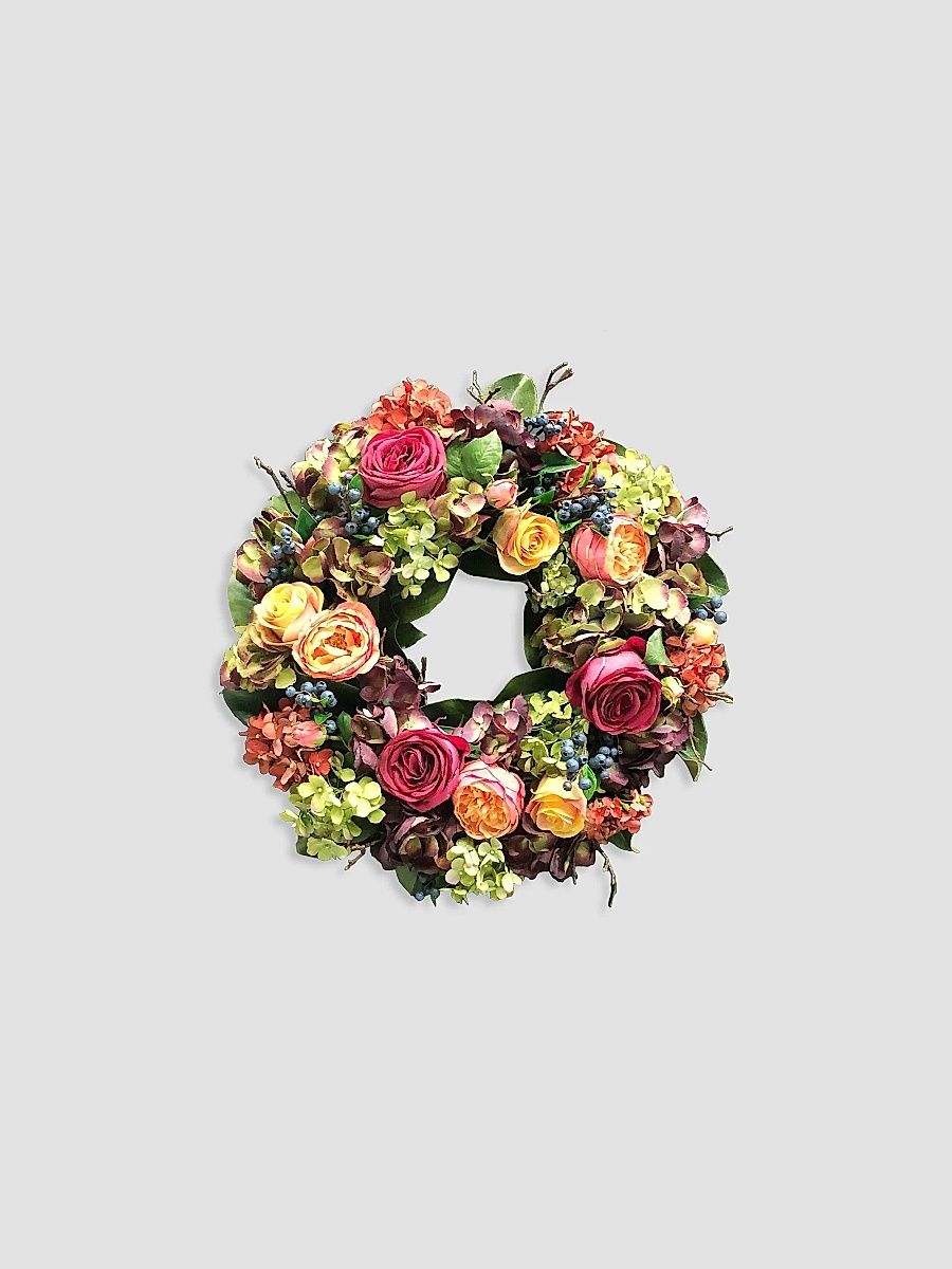 Everyday Hydrangea Rose Wreath