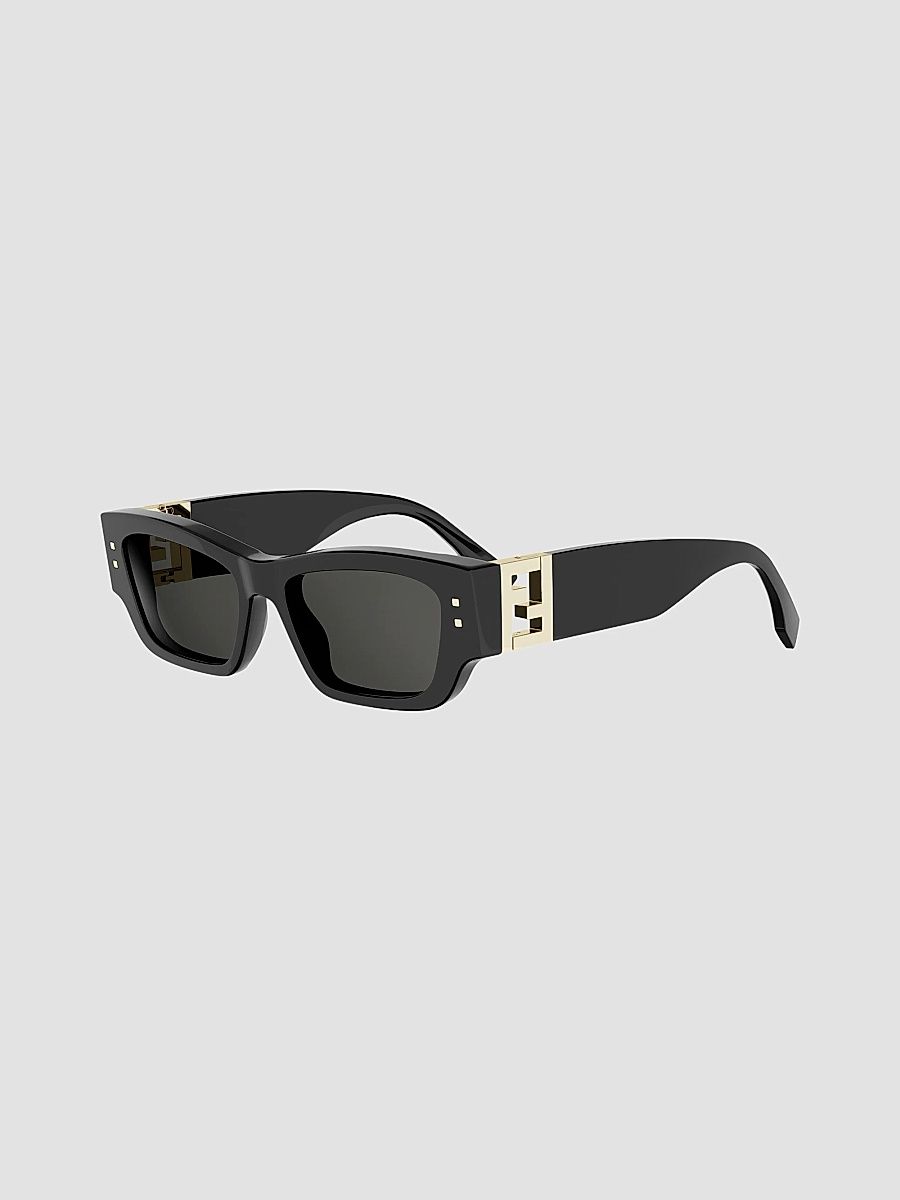 Women's Fendi Fold 53MM Cat-Eye Sunglasses - Black