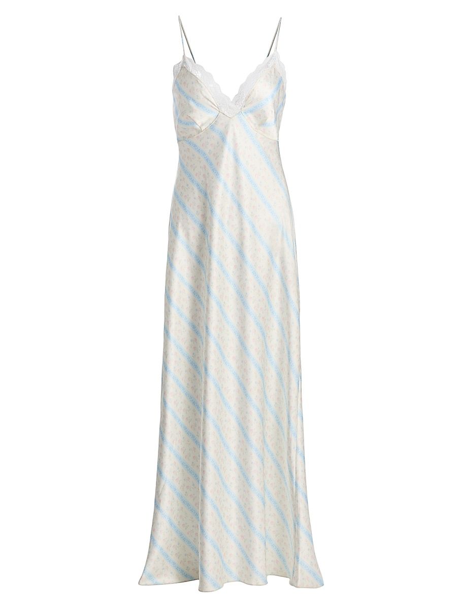 Women's Manuela Slip Maxi Dress - Cotton Skies - Size Large