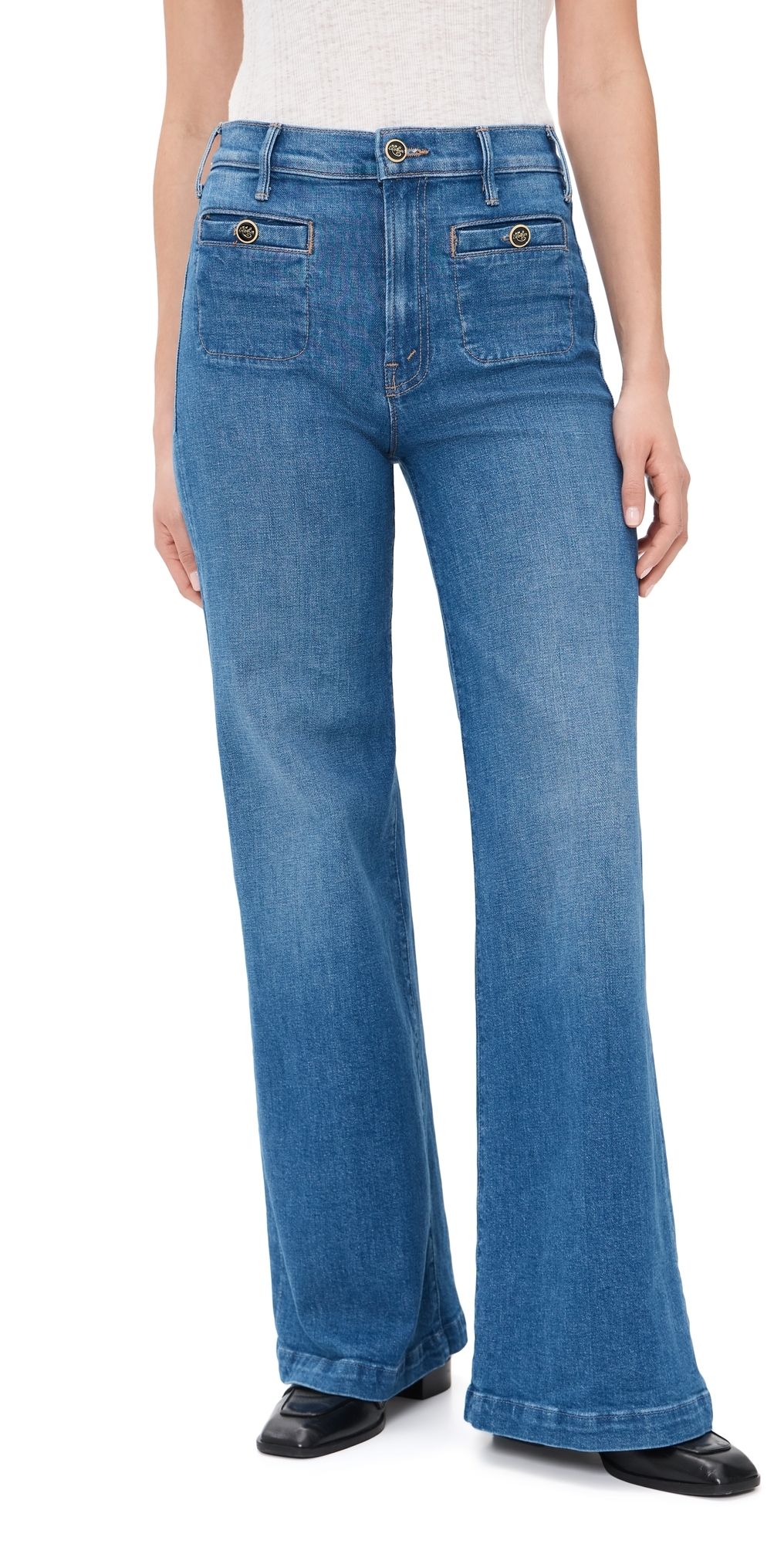 MOTHER Stashed Hustler Roller Sneak Jeans Whisk Me Away 23