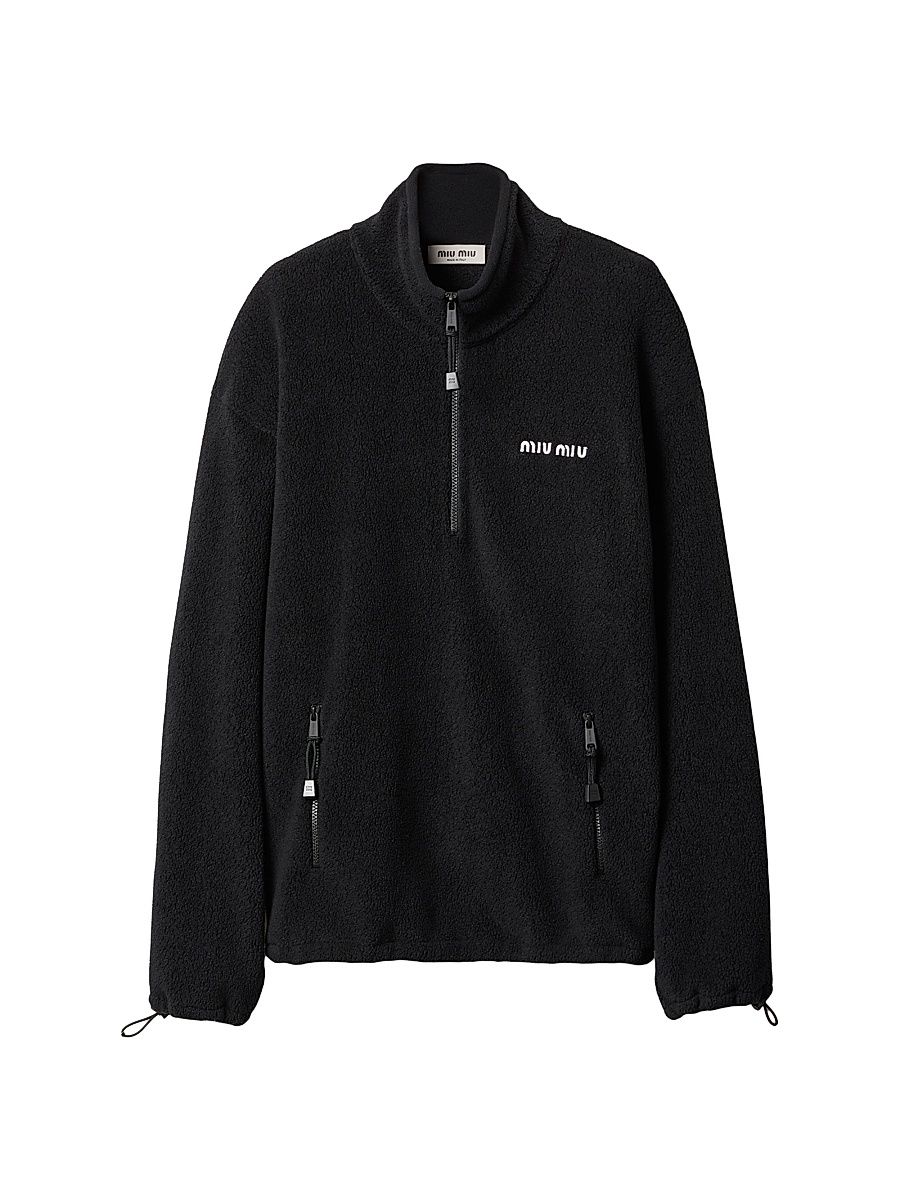 Women's Fleece Sweatshirt - Black - Size Small