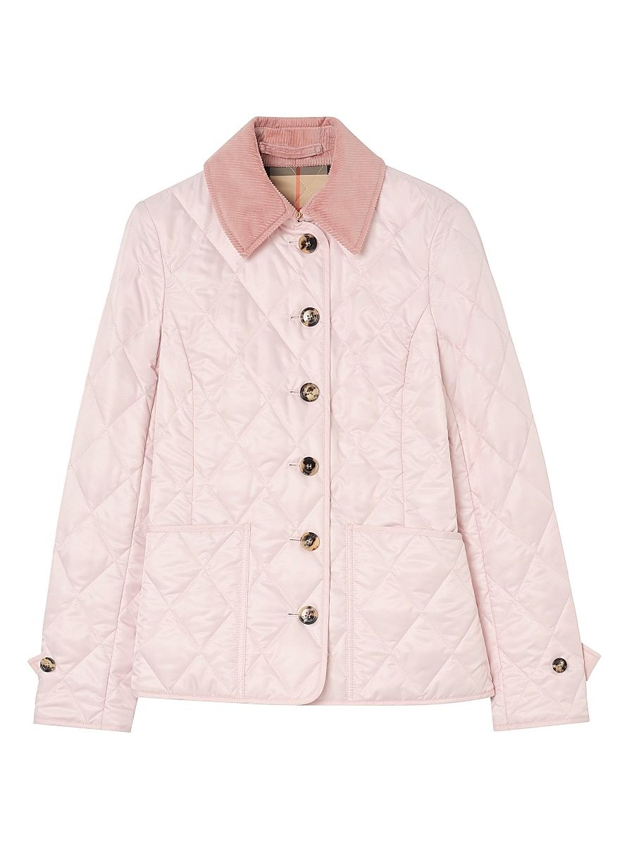 Women's Quilted Slim Jacket - Mallow Pink - Size XXS