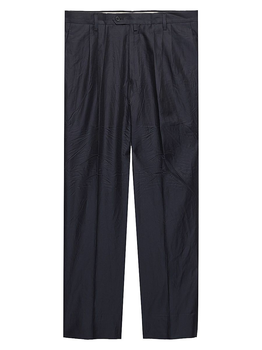 Men's Cotton and Silk Pants - Blue - Size 34
