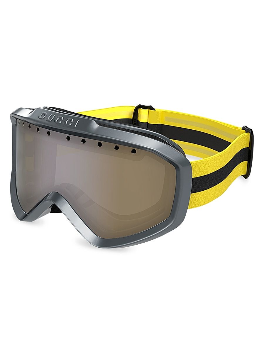 Men's Logo Shield Goggles - Yellow Grey