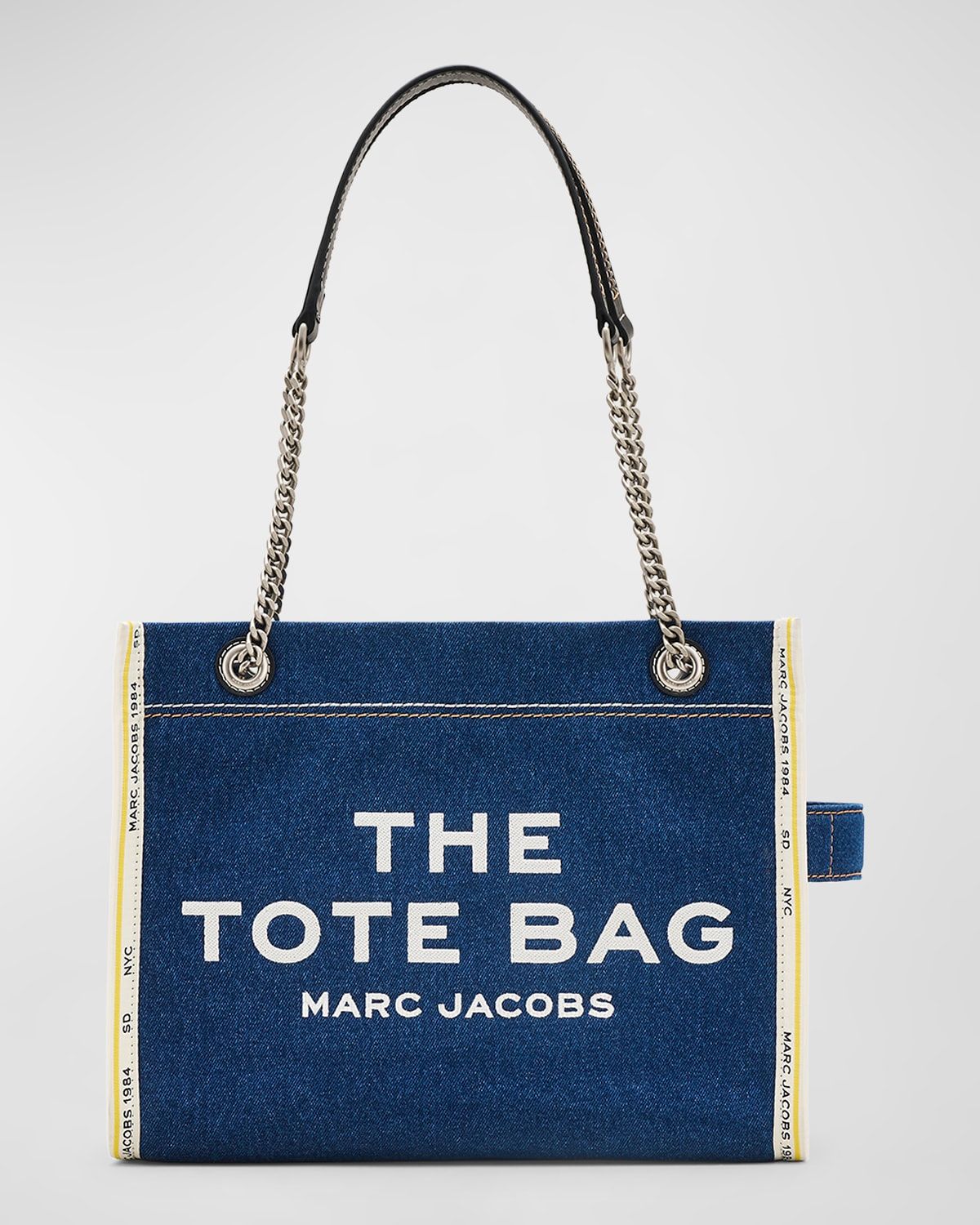 The Denim Chain Medium Tote Bag