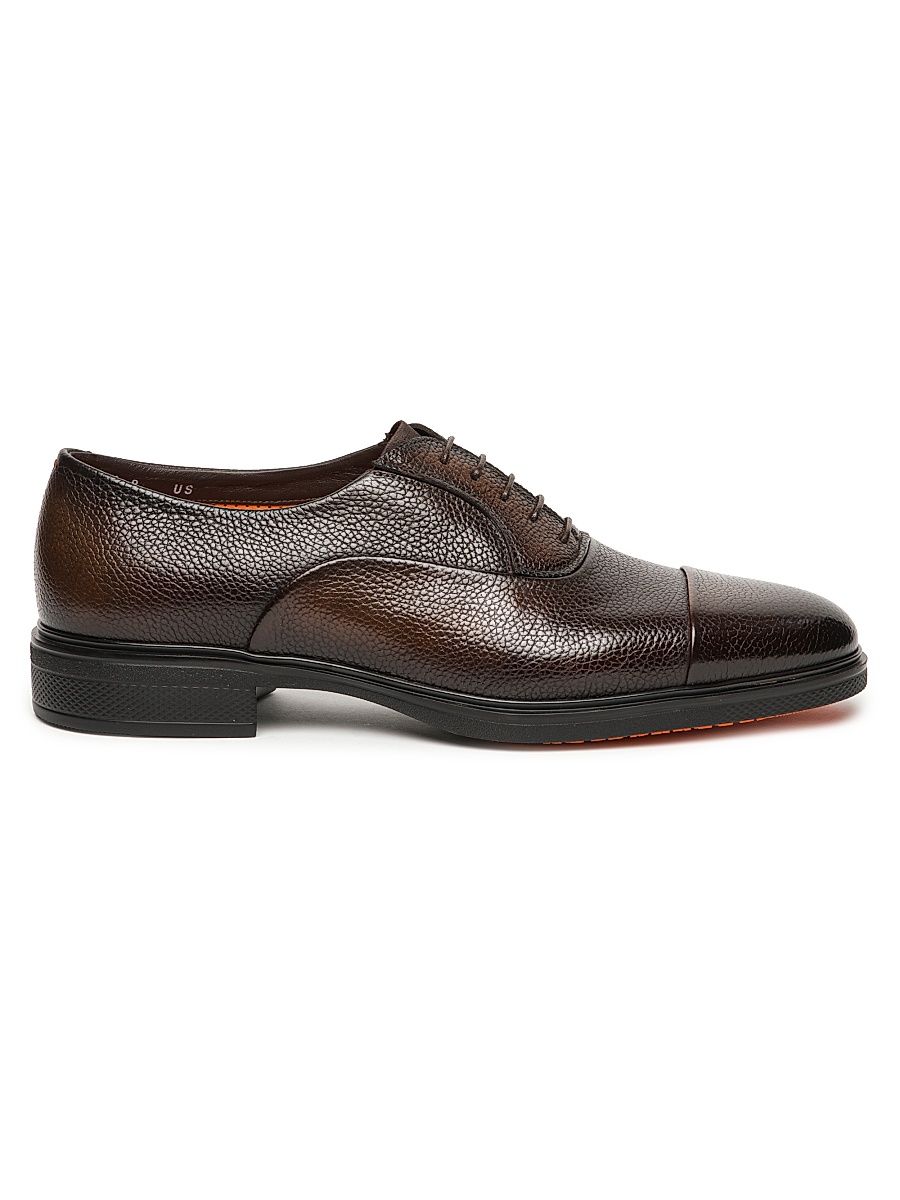 Men's Easy Cap-Toe Leather Oxfords - Dark Brown - Size 12