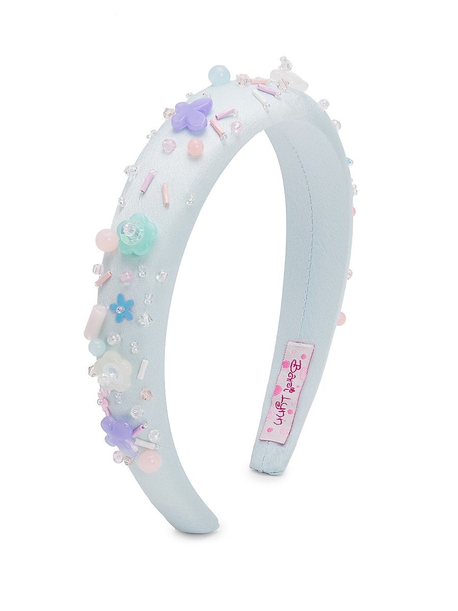 Girl's Embellishments Puffy Headband - Blue
