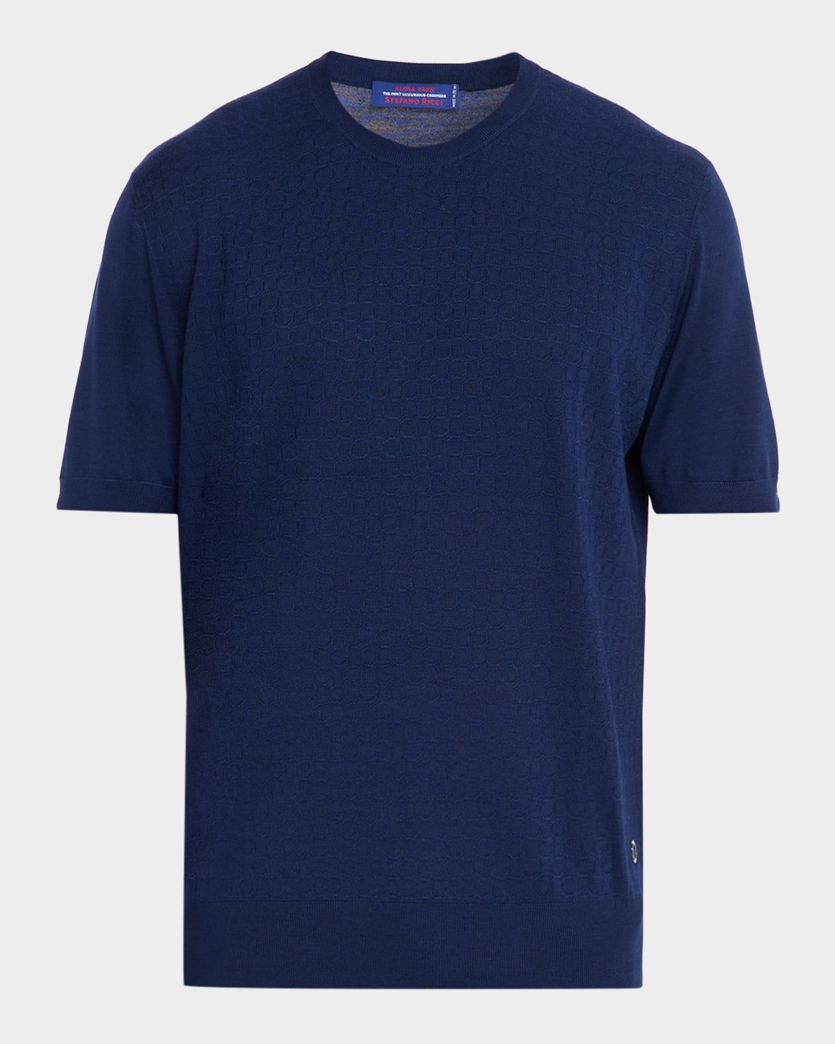 Men & apos;s Alpha Yarn Cashmere Short-Sleeve T-Shirt