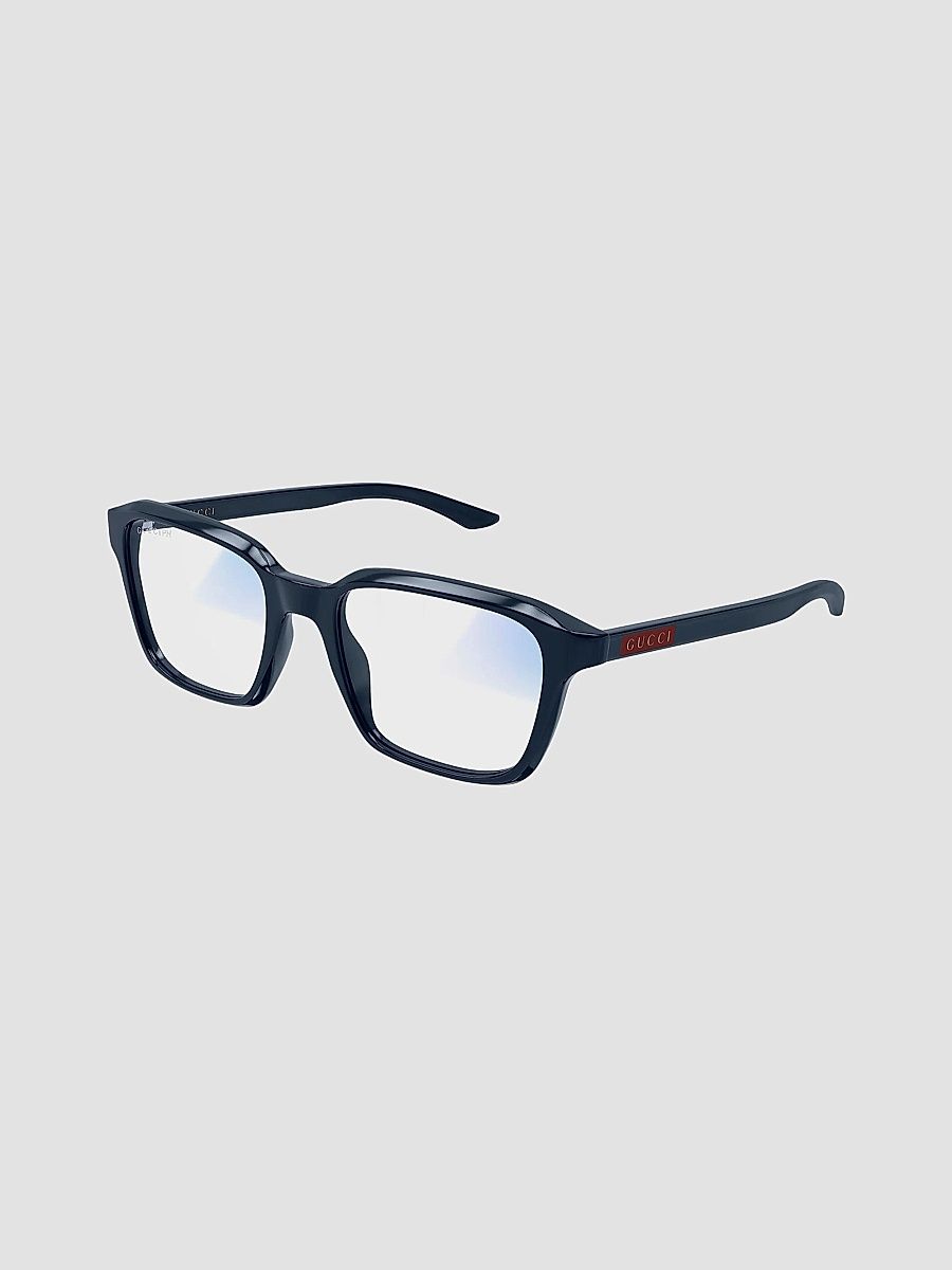Men's Gucci Flag 52MM Square Sunglasses - Blue