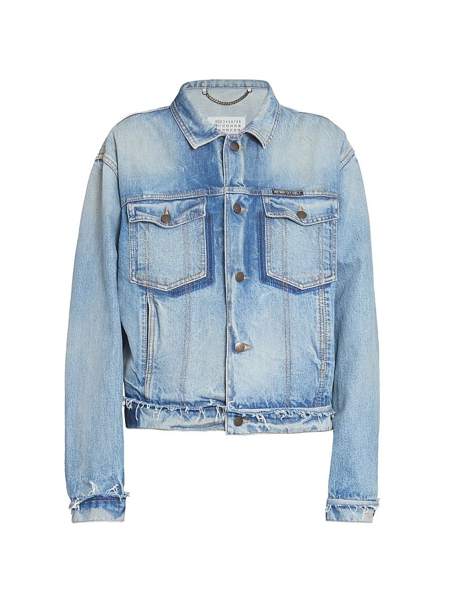 Women's Raw Denim Jacket - Light Blue Indigo - Size 8