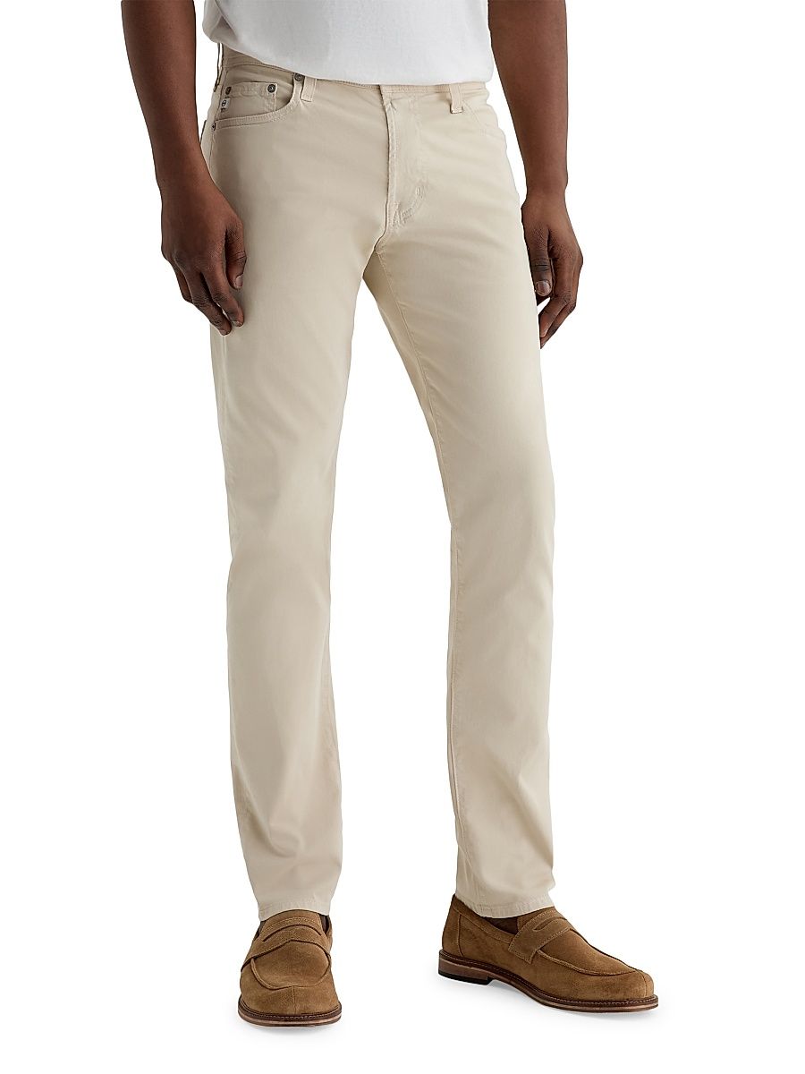 Men's Tellis Twill Slim-Straight Pants - Natural Ivory - Size 31
