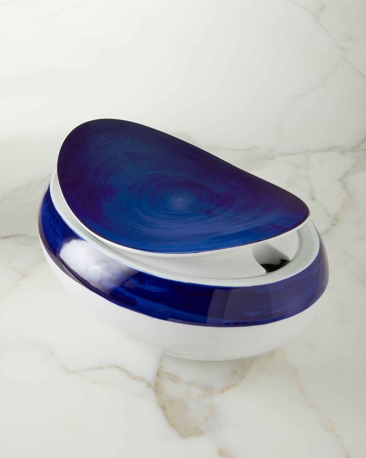 Brushstroke Cobalt Tureen