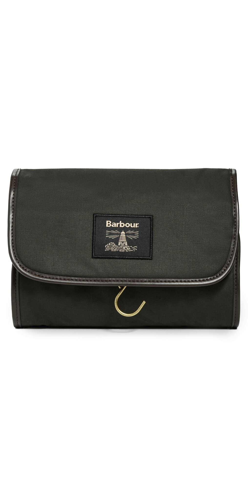 Barbour Wax Hanging Washbag Olive One Size